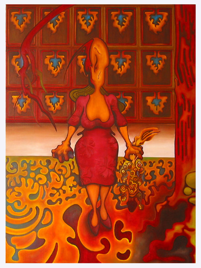 art tart shows her Aussicht painting
